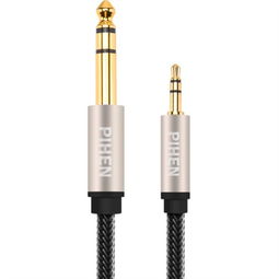 品恒 PH YPX044 3.5mm 轉(zhuǎn) 6.5mm 音頻連接線，便捷連通你的音頻世界